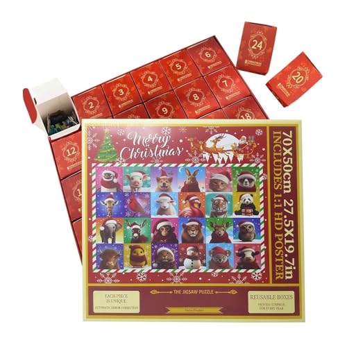 Puzzle de l'Avent Noël 1000 pièces, le cadeau idéal pour les couples