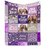 Custom Blanket Best Friend Ever Blanket - Unique Gift from Sister to Sister/Soul Sister/Sister in La