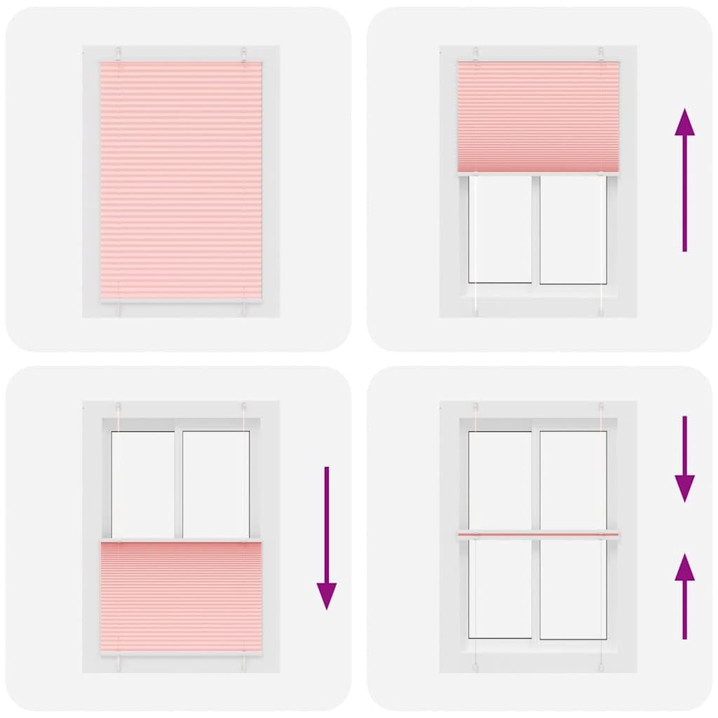 Tenda plissettata antracite, 40 x 100 cm, larghezza tessuto 39,4 cm, per finestre con protezione solare e sguardi indiscreti, 4 larghezze pieghe, poliestere 40 x 100 cm