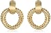 Napier Urban Links Gold-Tone Hoop Frontal Clip-On Earrings