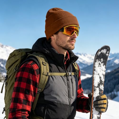 Image of ZOORON Beanie for Men Women Slouchy Winter Beanie Hats Cuffed Skull Caps