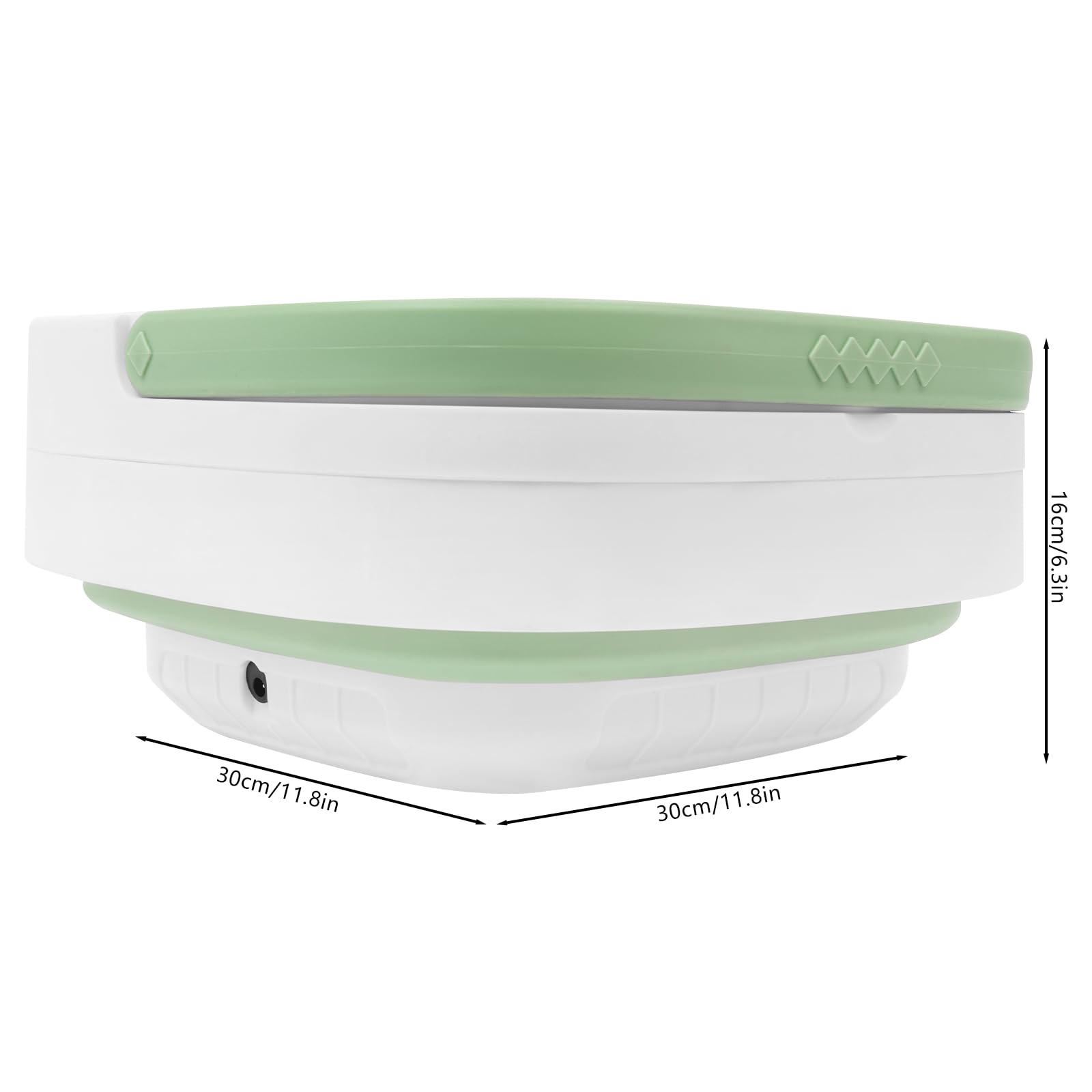 Mini lavatrice, 12 l, 1,8 kg, pieghevole, con centrifuga, portatile, piccola lavatrice da viaggio per calze, biancheria intima, abbigliamento per bambini, touring, dormitorio (verde)