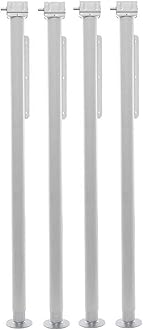 EZ Lite Truck Camper Corner Jacks Set of 4 with mounting Brackets and Crank Handle