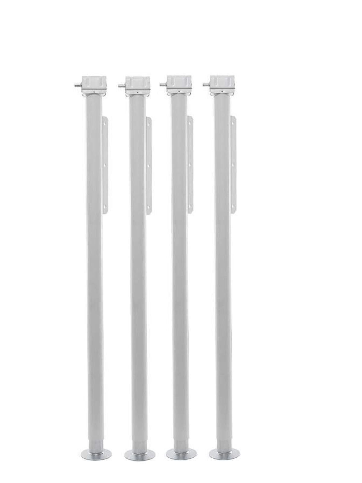 EZ Lite Truck Camper Corner Jacks Set of 4 with mounting Brackets and Crank Handle