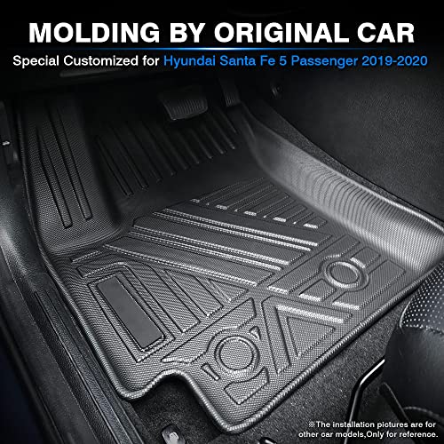Tapis de sol antidérapant Hyundai Santa Fe 2020 contre boue et usure - 4