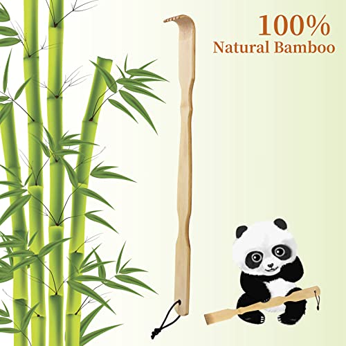 Omszte Bamboo Back Scratcher,100% Natural Bamboo Back Scratchers For Itching Relief,Strong & Sturdy 17 Inches #TOP3