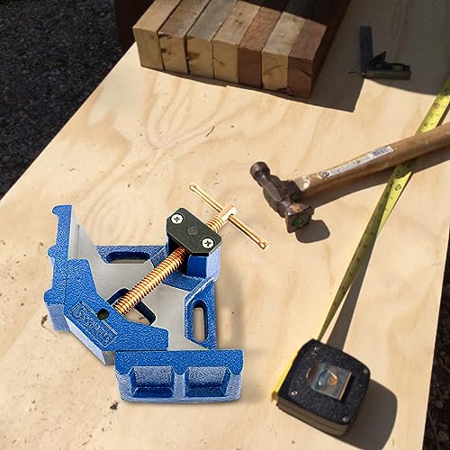 Image of W045C Ductile Iron Welding Machine Angle Clamp, Heavy Duty Right Angle 90 Degrees Welding Clamps for Woodworking Corner Miter Clamp