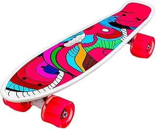 Colorful Mixed Shapes Pink Skate Board - 212-B