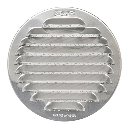La Ventilazione Unterputz-Gitter Rund, Braun, 190 Mm – Belüftungsgitter Aus Kunststoff Für Innenräume