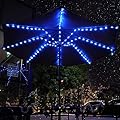 Patio Umbrella String Lights with 16 Color Changing and 12 Modes, Remote Control 104 Ultra Bright LED Beads Waterproof Battery and USB Operated with 8 Light Strings for Patio Umbrellas Camping Tents