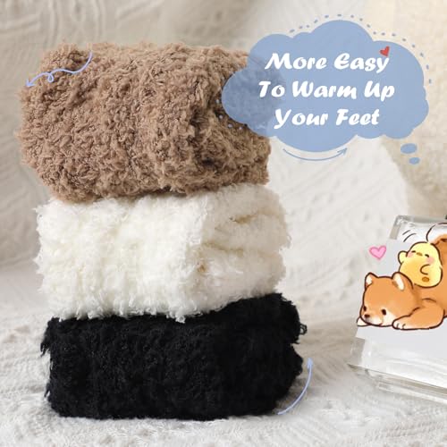 Clothclose Fuzzy Socks For Women, Womens Fuzzy Slipper Sock Super Soft4