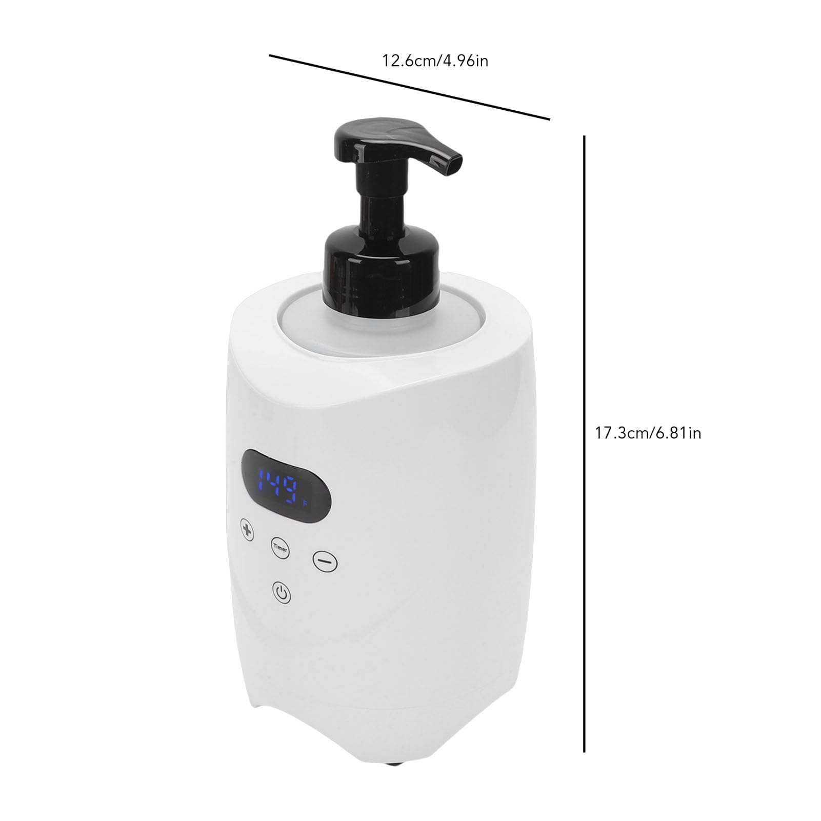FILFEEL Rasierschaum-Heizung, Warme Schaummaschine für Friseursalons und den Heimgebrauch mit Einstellbarer Temperaturanzeige, Erwärmt Rasierschaum und Massageöle Schnell (EU-Stecker 220V)