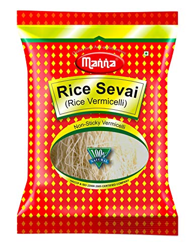 Image of Manna Vermicelli 2.5Kgs Rice Sevai /Seviyan /Semiya Vegan 500G(Pack Of 5)