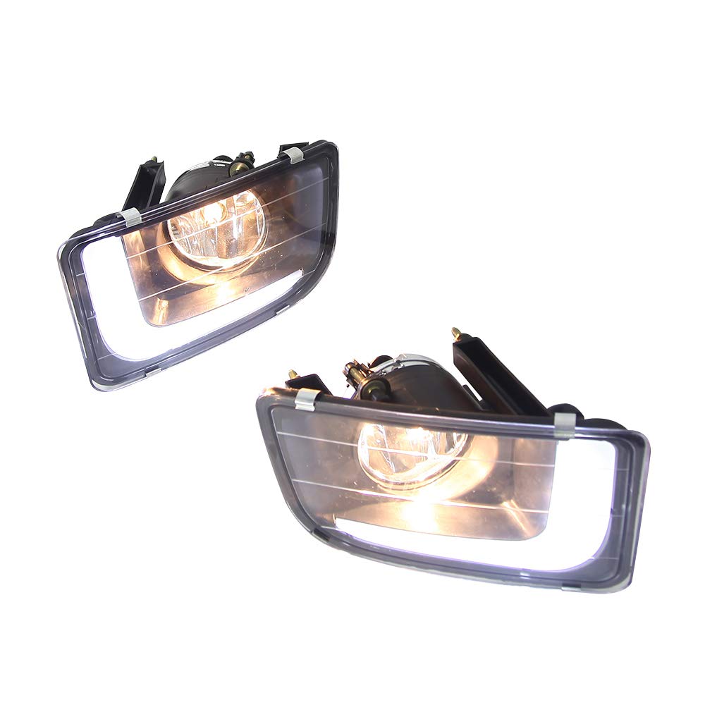LED 6000K Luce di marcia diurna DRL + Indicatori di direzione gialli + Gruppo fendinebbia alogeno 4300K ​​per D-MAX 2014 2015