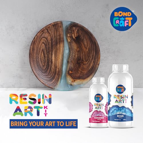 Image of Epoxy Resin Art 750 gm|Crystal Clear 2-Part Liquid Epoxy for DIY Crafts, Jewellery, and Casting Projects | Glossy Finish, Bubble-Free, UV-Resistant, Self-Levelling Resin