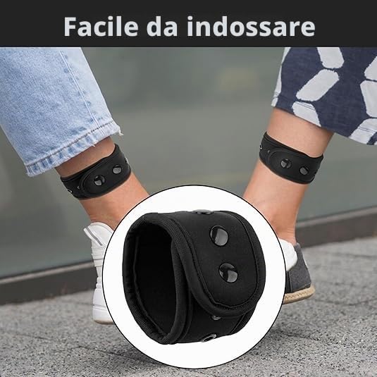 Fascia regolabile alla caviglia per pedometro fitness Pedometro compatibile con Fitbit Flex 2/One/Zip/Charge 2/3, Alta HR o Garmin Vivofit/2/3/4/JR
