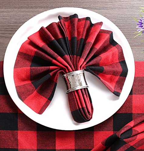 Napkin Ring, Metal Napkin Rings, Round Handmade Napkin Rings For Wedding, Dinner Parties, Christmas, Reception, Kitchen, Family Gatherings, Everyday Use - Set Your Table With Style - 12 Pack - Silver #TOP4