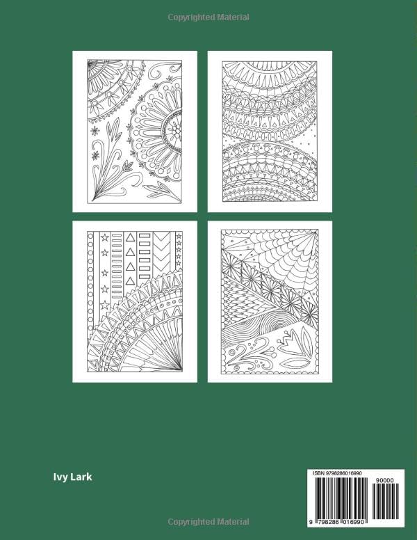 Zen Doodle Coloring Book: Zen Doodles of Abstract Shapes & Mindful Patterns| 8.5 x 11 inches, 67 Pages| 31 Unique Hand Drawn Illustrations| Gift for ... for Stress Relief, Mindfulness and Calming image 3