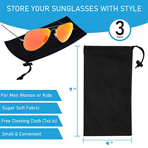 Premium Quality Microfiber Sunglasses Pouch With Spring Fastener3