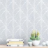 Safiyya Peel and Stick Wallpaper Boho Contact Paper Blue Geometric Modern Wall Paper Textured Self Adhesive Removable Wallpaper for Bedroom Bathroom Apartment Living Room Vinyl Rolls 17.3