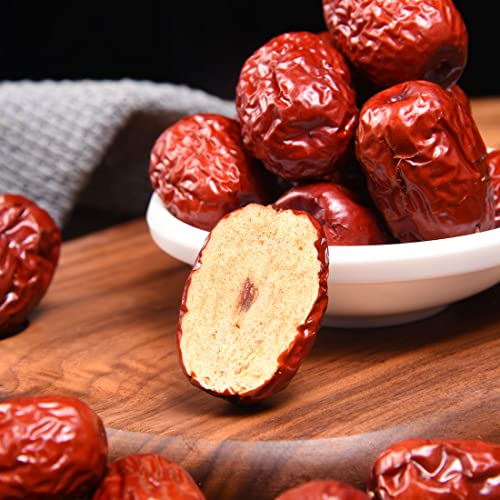 Premium Jujube Red Dates 1LB/453g,Selected Dried Fruit,Big & Delicious,100% Natural 红枣