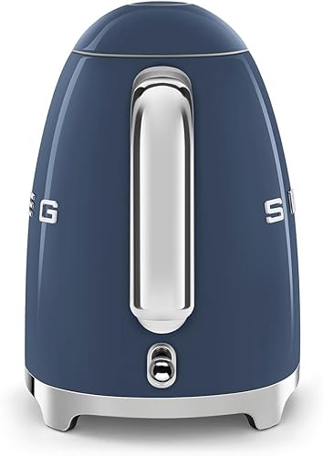 Miniatura 4 de SMEG KLF03NBUS - Hervidor de agua eléctrico estilo retro de los años 50 con apagado automático, base extraíble e indicador de agua, color azul marino