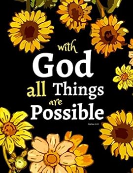 With God All Things Are Possible : Christian Planner, Time Coordinator to Be Completed by Yourself , Planner Journal -134 Pages, 8,5 X 11, Undated - Goal Setting Planner - Manage Your Time Effectively