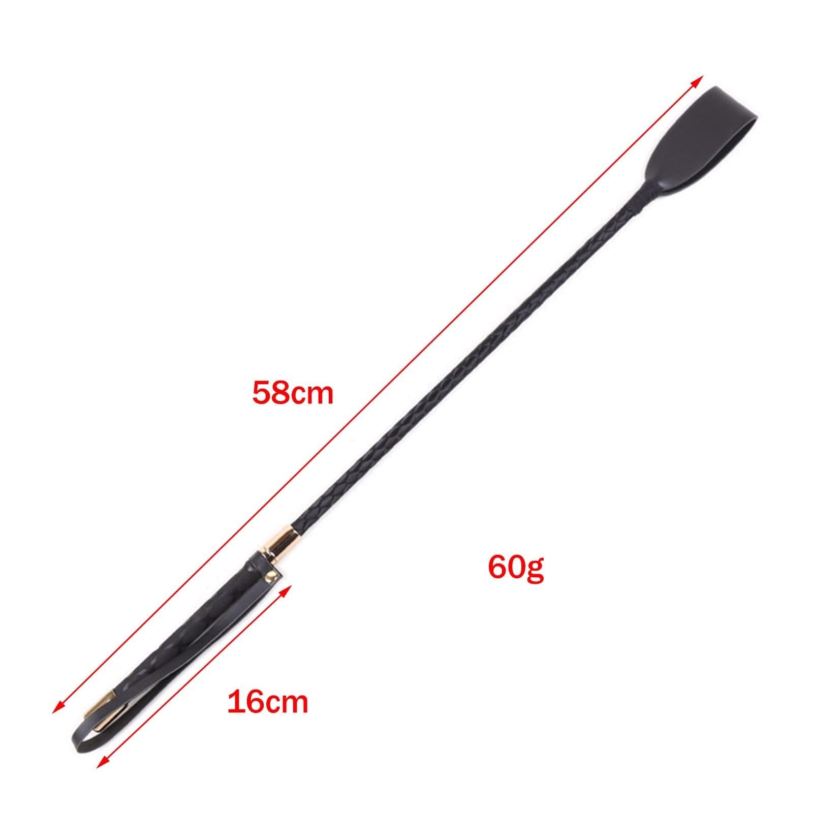 Látigo de cuero SM, látigo erótico for caballo, látigo SM, juego de rol, juguetes sexuales eróticos for hombres, mujeres y parejas.(58cm)
