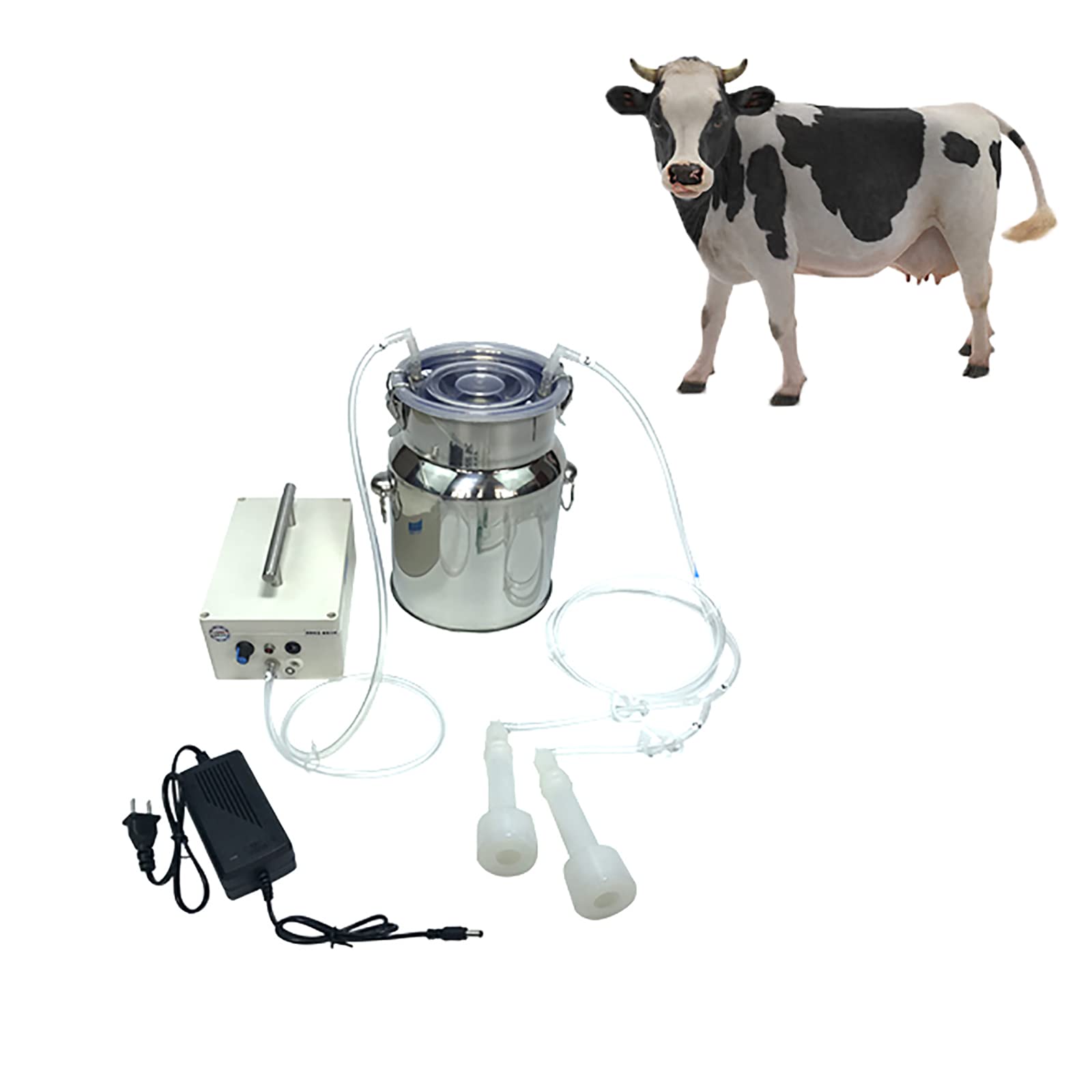 Machine à traire pour vaches à la ferme récipient 7L et équipement de traite portable