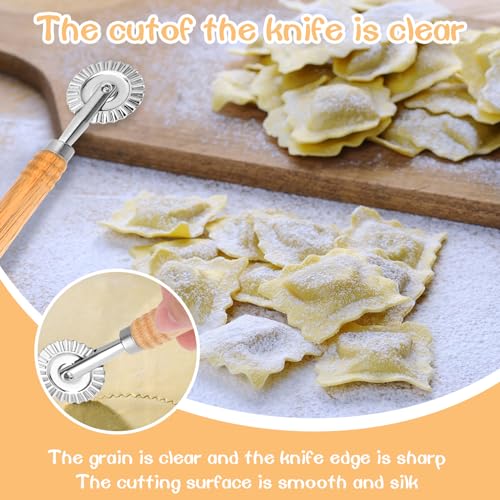Bewudy Pastry Cutter Wheel – Professional Pasta Roller Cutter for Dough, Ravioli, Pizza & Noodle Making in the Kitchen - Image 5
