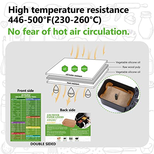 Air Fryer Liners, Air Fryer Disposable Paper Liner For Ninja Dual Air Fryer, Ninja Air Fryer Accessories,Air Fryer Liners Rectangle 8.6''*5.5'', Air Fryer Parchment Paper For Ninja (125Pcs) #TOP4