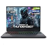 Thunderobot Radiant 16 16' Gaming Laptop, QHD+ 2.5K 300Hz Screen, GeForce RTX 5060, Core i7-14650HX, 32GB DDR5, 1TB SSD, RGB Backlit Keyboard, Wi-Fi 6, Windows 11 Home