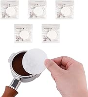 Vista 13 de watchget Filtros de papel espresso de 2.087 in, 1000 piezas de papel de filtro de café sin blanquear para máquina de expreso, pantalla de disco