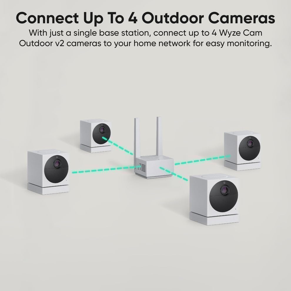 Cam Outdoor Add-on v2 (1 Camera, Requires Base Station) - 1080p HD Wireless Home Security Camera, 6-Month Battery Life, Color Night Vision, 2-Way Audio, PIR Motion Detection, 24/7 Recording Add-on Camera (Requires Base Station) 1 Camera (Requires Base Station)