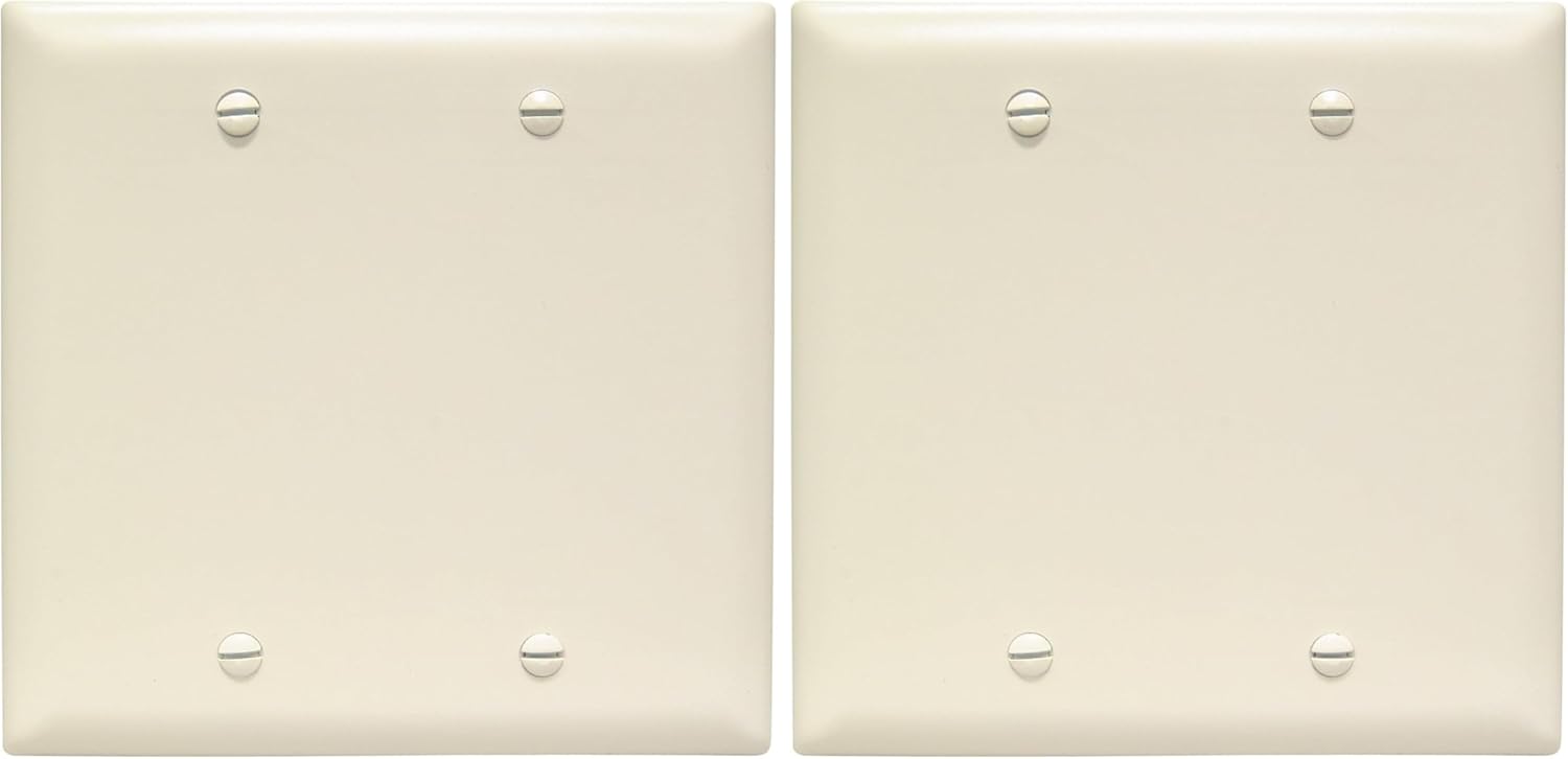 Legrand - Pass & Seymour TP23W Wall Plate - Box Mounted, 2-Gang, White (Pack of 3)