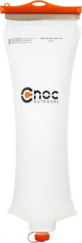 Vecto Water Collection and Filtration Bag (2L, 3L) - 28mm Neck Compatible with Popular Filters - Wide Opening for Easy Water Collection - Lightweight, Compact, Durable Tethered Cap and Slider