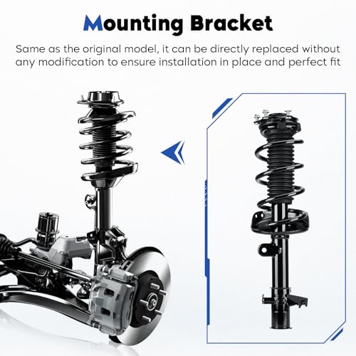 Front Complete Struts Assembly w/Coil Spring Shock Absorber Compatible with Honda CR-V 2.4L 2007-2014, Exc. Touring Models, Replace for 1333365L 1333365R, 2Pcs by TadaAuto - Image 3