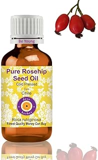 Deve Herbes Pure Rosehip Seed Oil (Rosa rubiginosa) Natural Therapeutic Grade Cold Pressed 15ml (0.50 oz)