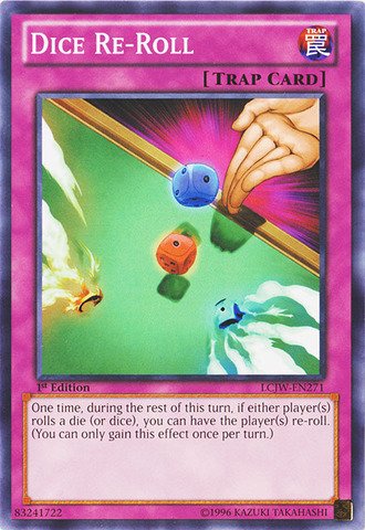 Amazon.com: YU-GI-OH! - Dice Re-Roll (LCJW-EN271) - Legendary