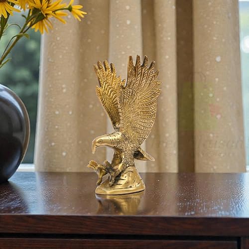 Estatua de Águila Vastu de Latón 5x8x15 cm miniatura 4