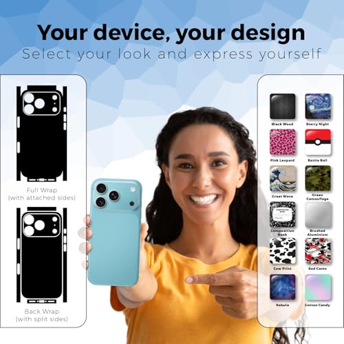 2 Pack of Phone Skins for Apple iPhone 17 Pro - Solid Baby Blue| Protective Vinyl Covers | Matte Finish | Made in The USA by MightySkins by Vision Signs & Graphics - Used condition - Image 4