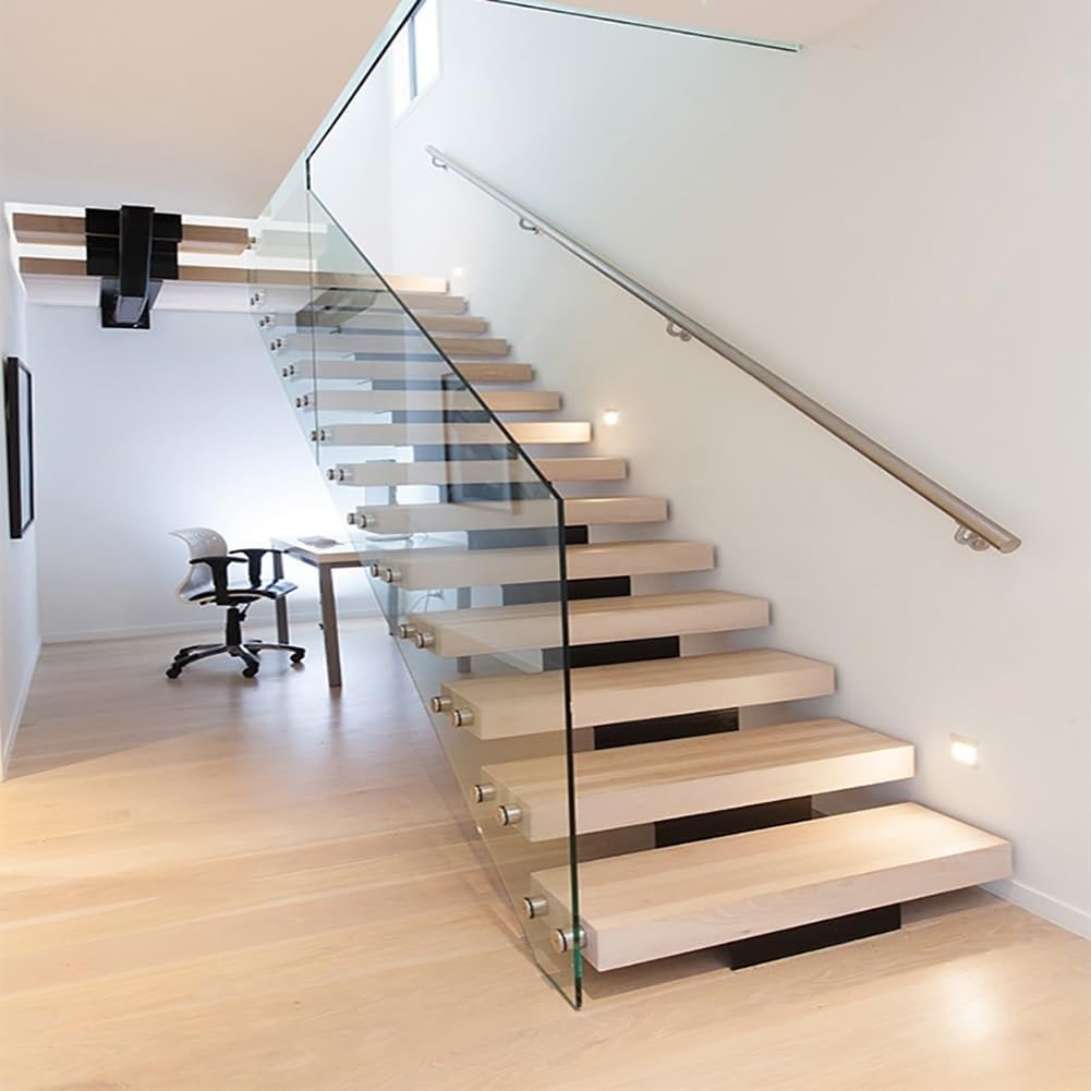 inless Steel il Kit – antypoślizgowa okrągła balustrada podstawy dla bezpieczeństwa – szyna nośna 420 cm / 13.8ft dla starszych dzieci i osób starszych – łatwa instalacja