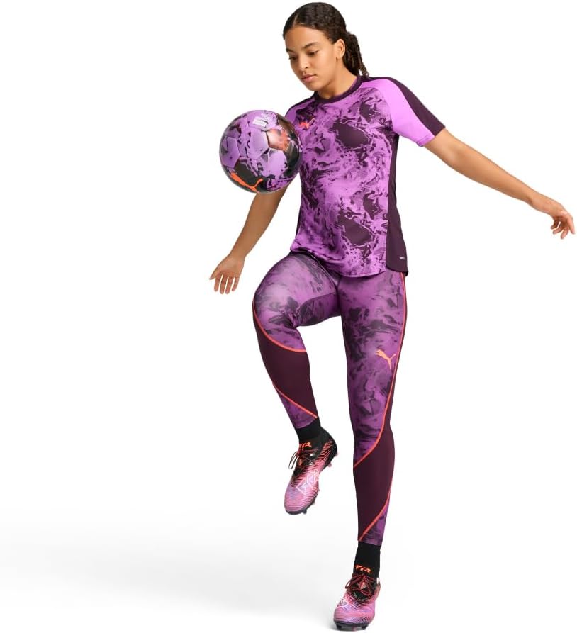 PUMA Womens Individualblaze Forever Faster Crew Neck Short Sleeve Jersey Casual - Pink - Image 3