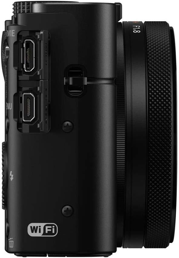 Sony RX100 IV 20.1 MP Premium Compact Digital Camera w/ 1-inch Sensor, 4K Movies and 40x Super Slow Motion HD DSCRX100M4/B, Black