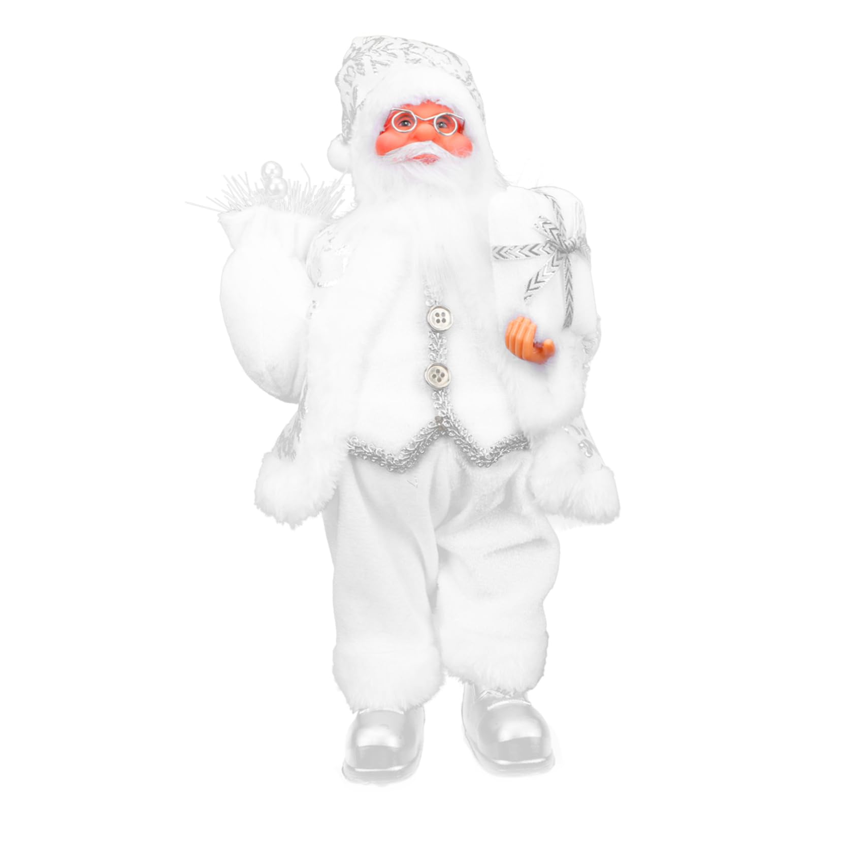 Amosfun 2 Pz Babbo Natale decorazione del di natale decorazione di statuine natalizie christmas party albero natale statua per natale ornamento artigianale in resina cotone