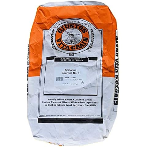 Giusto's Vita-Grain Gourmet Semolina All-Natural No. 1 Durum Wheat Flour, 25lb Bag Cover