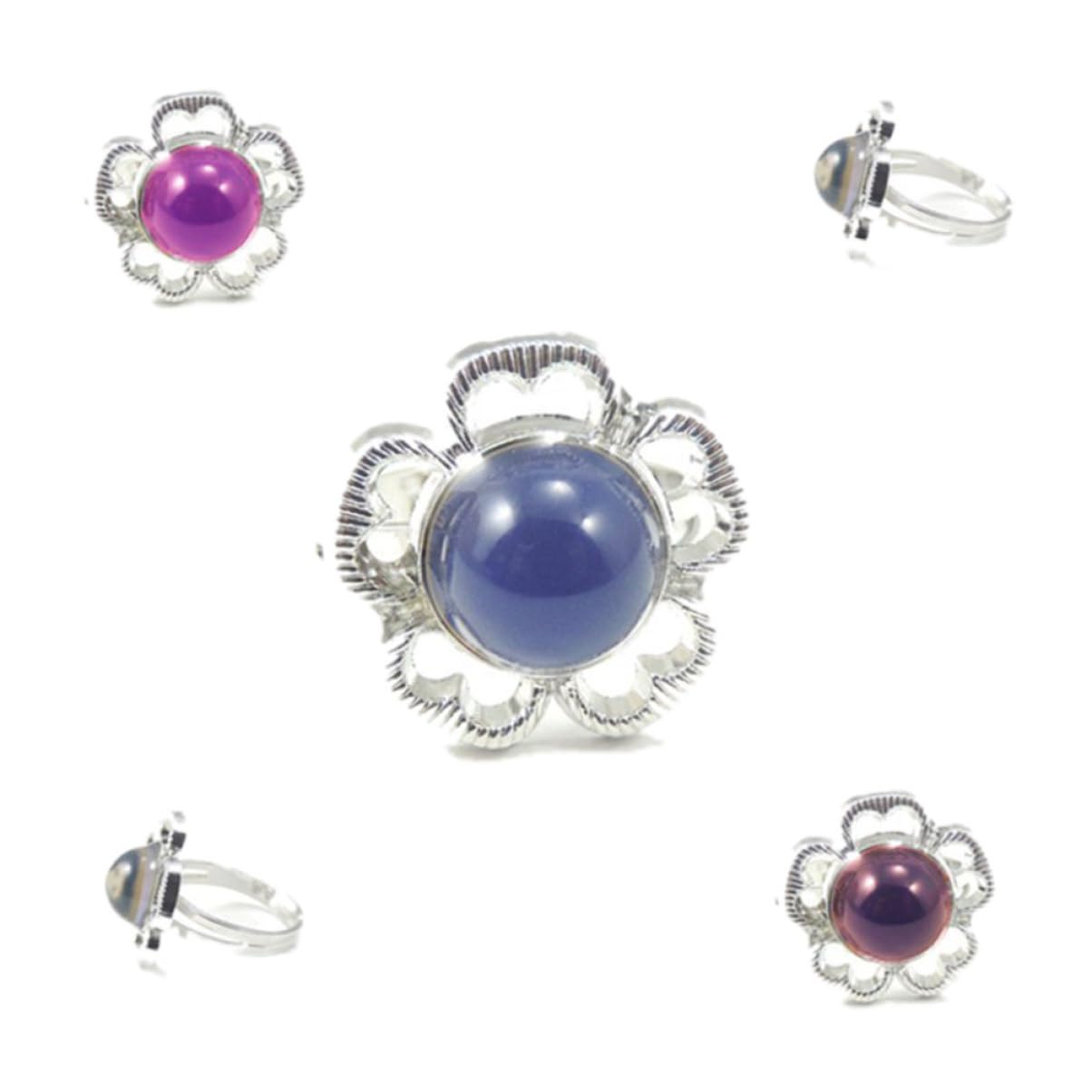 ifundom 36 Stk metallringe Stimmungsring Sonnenring Gefühlsring Ring für Frauen kinder ringe Öffnungsringe geschenk Kristallring Farbwechselring klassisch Schmuck Zubehör Spaltring Student