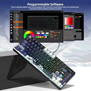 Womier SK80 75% Keyboard with Color Multimedia Display Gaming Keyboard — photo 5 of 6