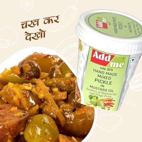Image of Add Me Authentic Handmade Mixed Pickles for a Flavorful 1kg Plastic Jar | Tangy and Spicy Homemade Mango Mix Pickle in Mustard Oil | Traditional Ghar Ka Bana Achar