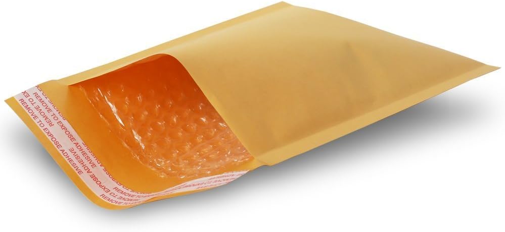 Fosmon #6 Kraft Bubble Mailer 12 x 16, Padded Shipping Envelopes for Book, Magazine, Documents (10 Pack) : Office Products